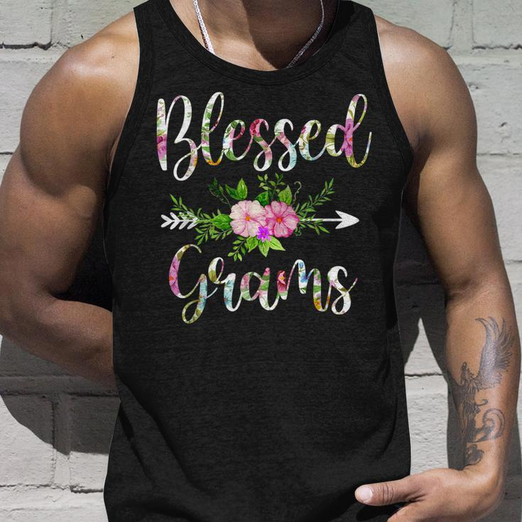 Blessed Grams Floral For Women Mothers Day Grandma Unisex Tank Top Gifts for Him