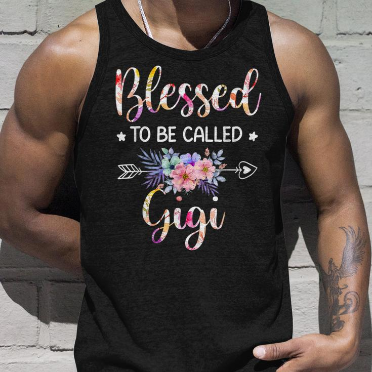 Blessed To Be Called Gigi Floral Mothers Day Unisex Tank Top Gifts for Him