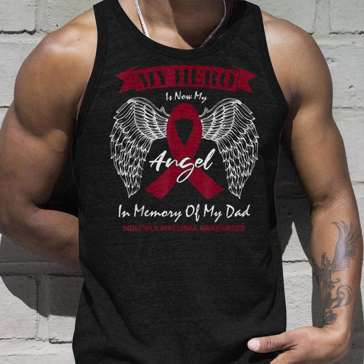 Blood Cancer In Memory Of Dad Multiple Myeloma Awareness Unisex Tank Top Gifts for Him