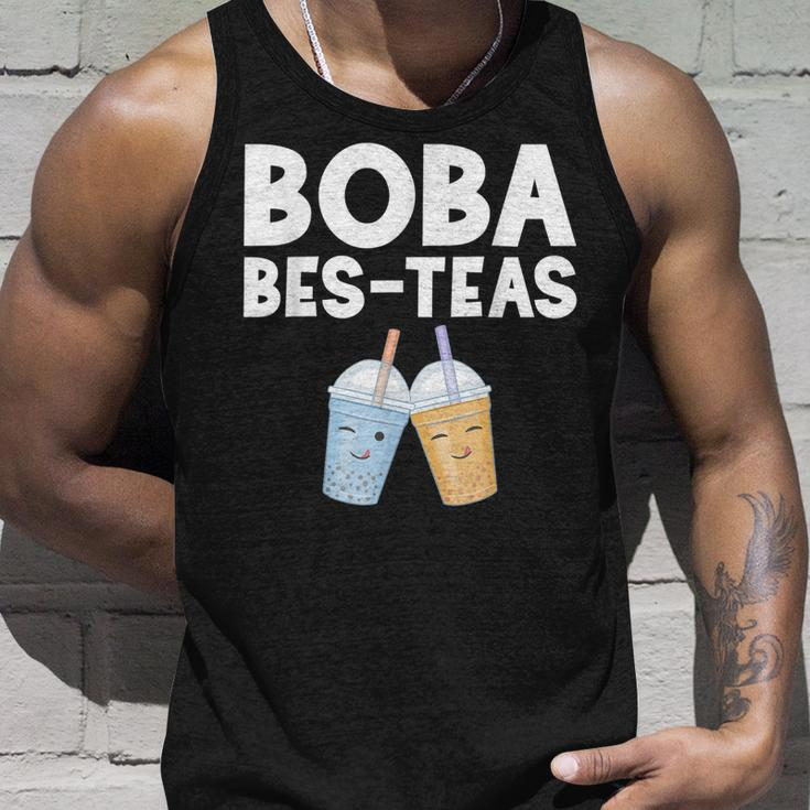 Boba Girl Bes Teas Besties Bubble Tea Best Friends Unisex Tank Top Gifts for Him
