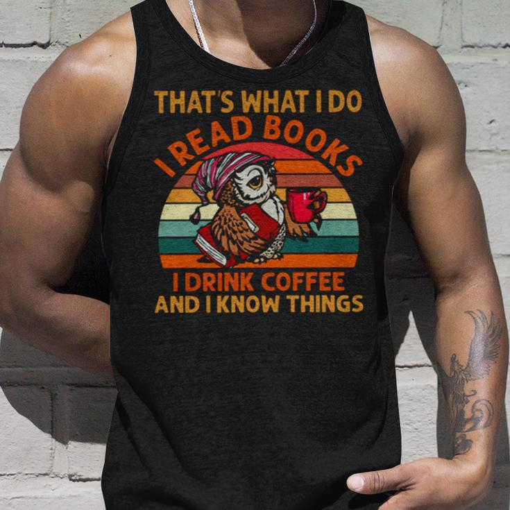 Books And Coffee Unisex Tank Top Gifts for Him