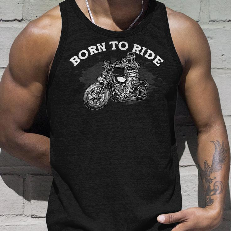 Born To Ride Motorradfahrer Motorrad Geschenk Biker Motorrad Tank Top Geschenke für Ihn