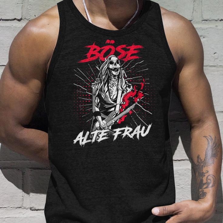 Böse Alte Frau Oma Rockerin Spruch Tank Top Geschenke für Ihn