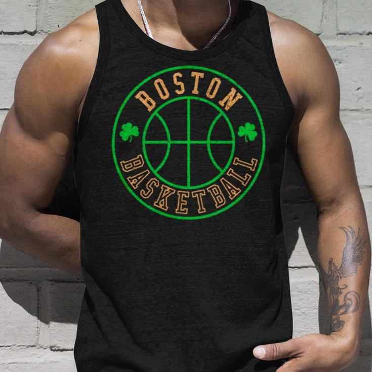 Boston Basketball Seal Shamrock Unisex Tank Top Gifts for Him