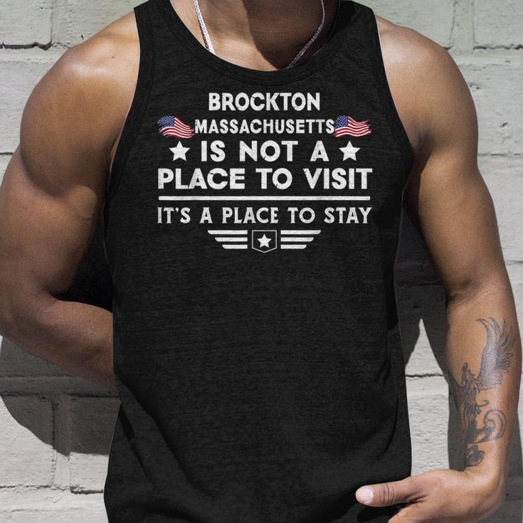 Brockton Massachusetts Ort Besuchen Bleiben Usa City Tank Top Geschenke für Ihn