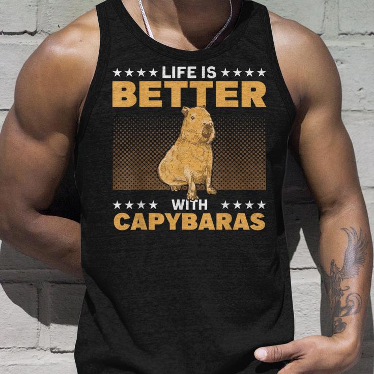 Capybara Capy Mama Capybara Liebhaber Wasserschwein Tank Top Geschenke für Ihn