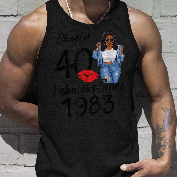 Chapter 40 Fabulous Since 1983 Black Girl Birthday Queen Unisex Tank Top Gifts for Him