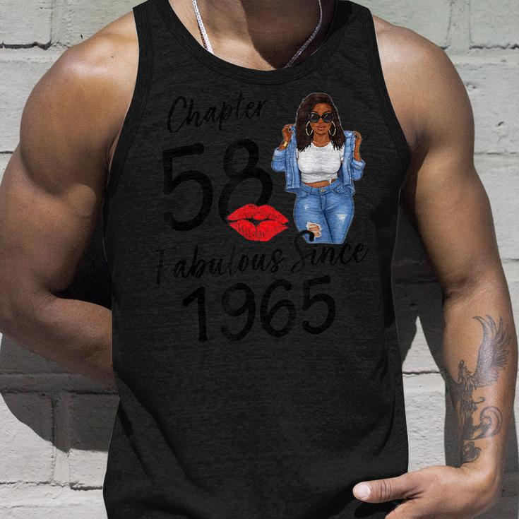 Chapter 58 Fabulous Since 1965 Black Girl Birthday Queen Unisex Tank Top Gifts for Him