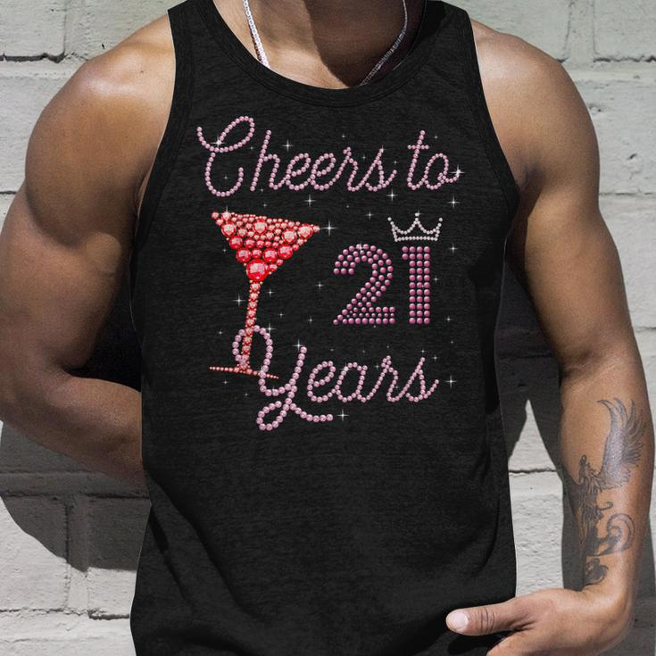 Cheers To 21 Years 21St Birthday 21 Years Old Bday Unisex Tank Top Gifts for Him