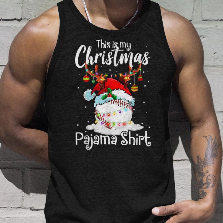 This Is My Christmas Baseball-Pyjama Für Mama Frauen Mädchen Tank Top Geschenke für Ihn