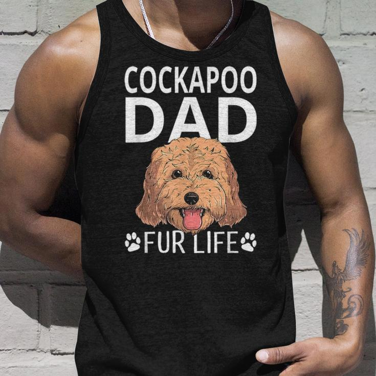 Cockapoo Dad Fur Life Dog Fathers Day Gift Pun Unisex Tank Top Gifts for Him
