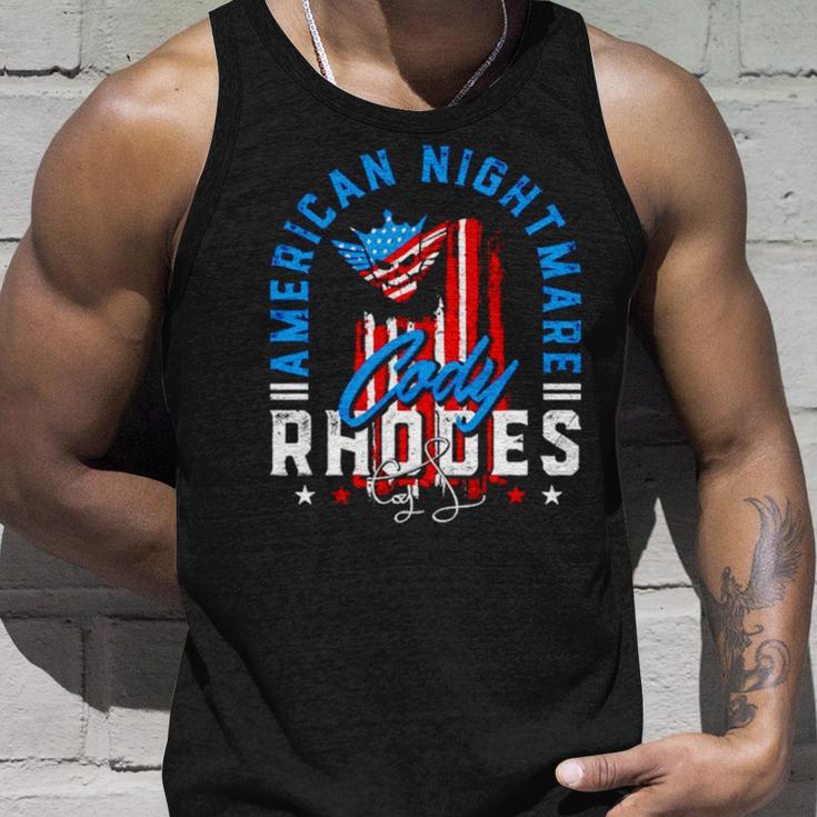 Cody Rhodes American Nightmare Usa Flag Signature Unisex Tank Top Gifts for Him