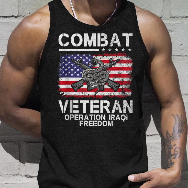 Combat Veteran Operation Iraqi Freedom Veterans Day Iraq Unisex Tank Top Gifts for Him