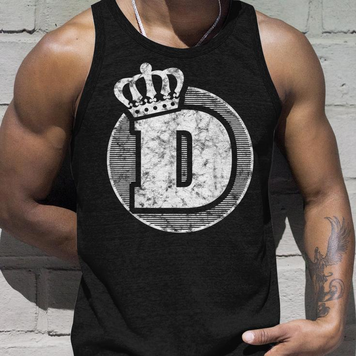Cool Abc Name Letter D Character D Case Alphabetical D Unisex Tank Top Gifts for Him