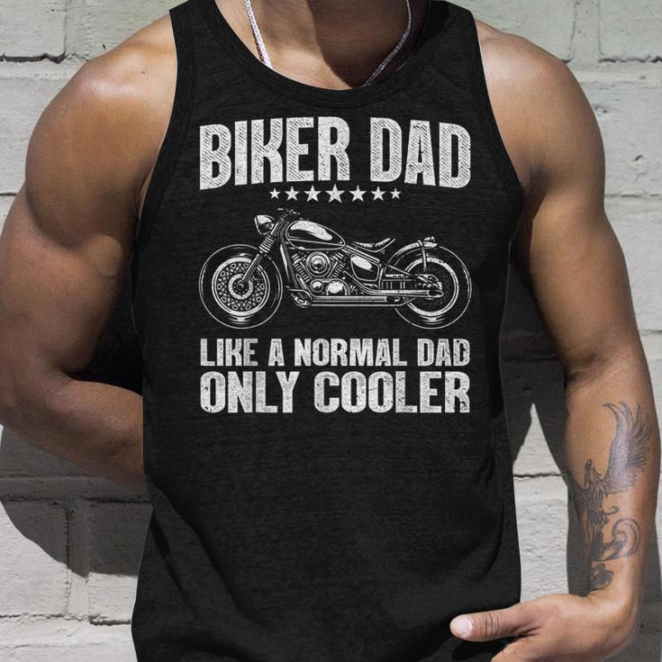 Cool Biker Design For Dad Men Motorcycling Motorcycle Biker Unisex Tank Top Gifts for Him