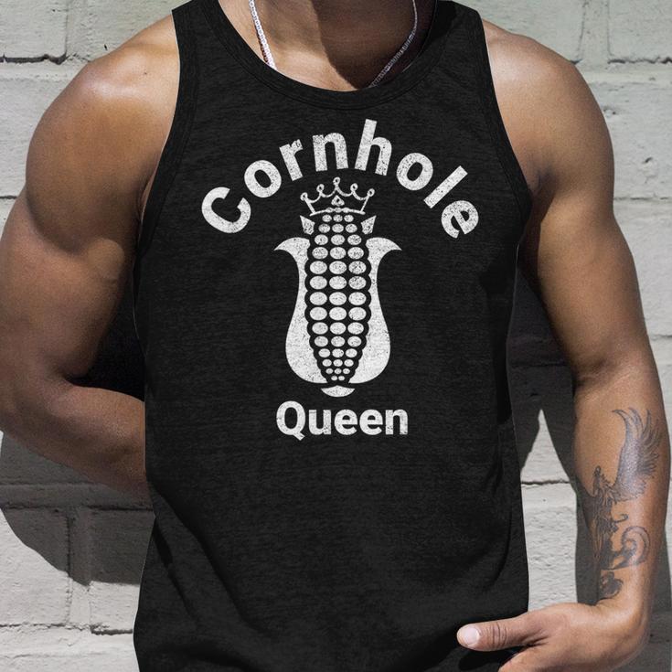 Cornhole Queen Lustiges Damen Unisex TankTop, Motiv für Spielbegeisterte Geschenke für Ihn