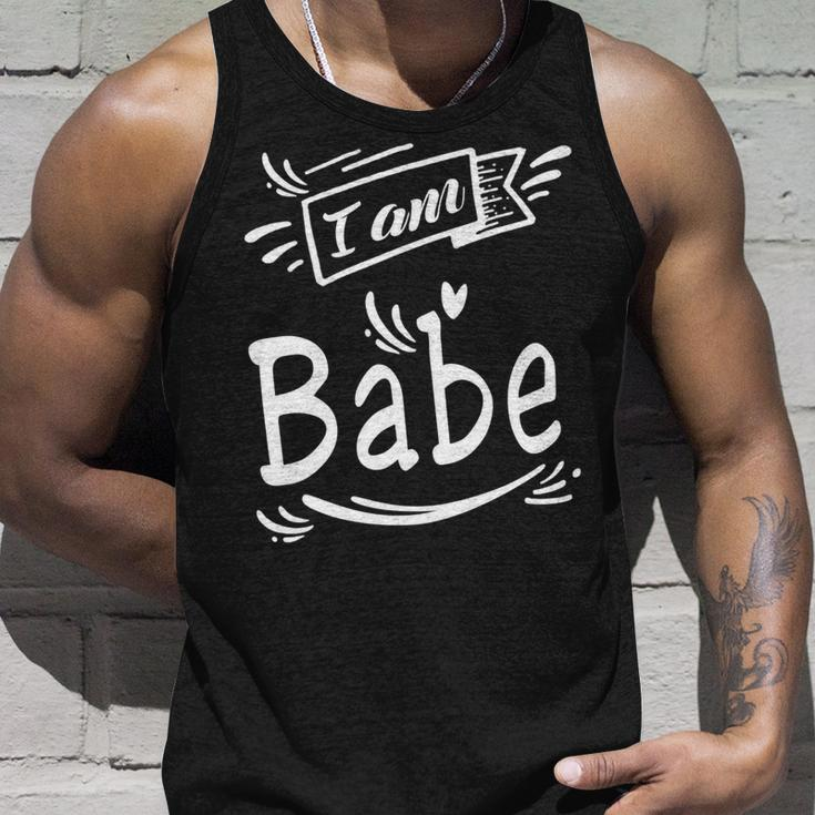 Couple Funny I Am Babe - Mens Standard Unisex Tank Top Gifts for Him