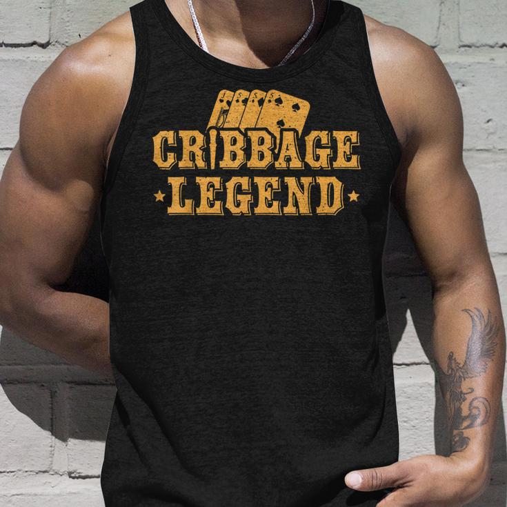 Cribbage Legend Kartenspiel Spieler V2 Tank Top Geschenke für Ihn