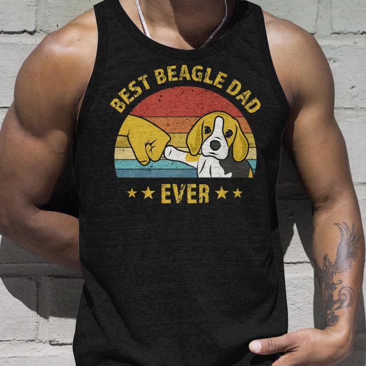 Cute Best Beagle Dad Ever Retro Vintage Gift Puppy Lover V2 Unisex Tank Top Gifts for Him