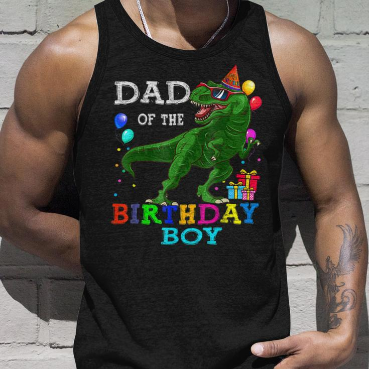 Dad Of The Birthday BoyRex Rawr Dinosaur Birthday Bbjsvcd Tank Top Gifts for Him