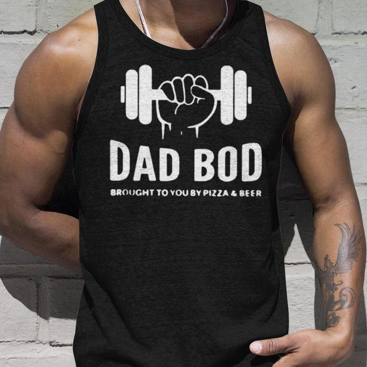 Dad Bod Brought To You By Pizza And Beer Unisex Tank Top Gifts for Him