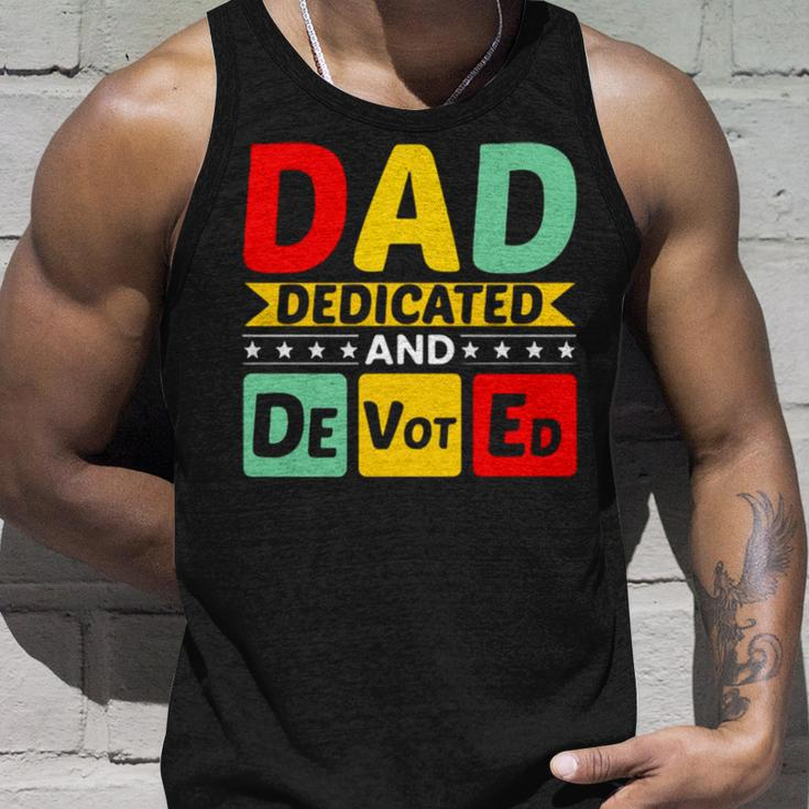Dad Dedicated And Devoted I Love You My Hero Father And Son Relationship Quotes Tank Top Gifts for Him