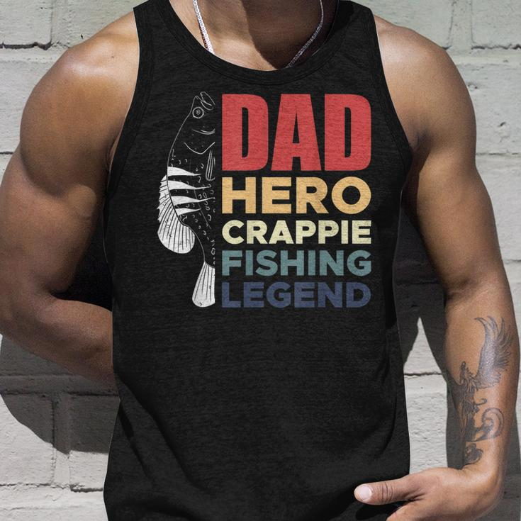 Dad Hero Crappie Fishing Legend Vatertag V2 Tank Top Geschenke für Ihn