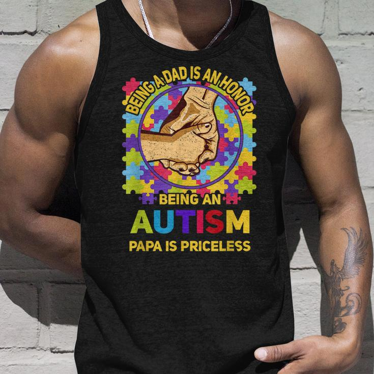 Being A Dad Is An Honor Being An Autism Papa Is Priceless Tank Top Gifts for Him