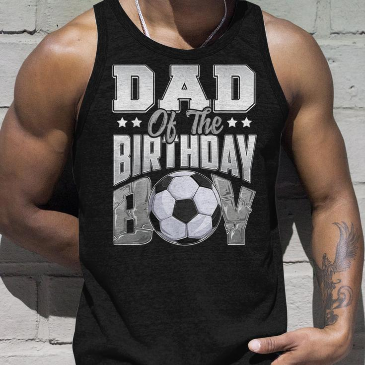 Dad Soccer Birthday Boy Family Baller B-Day Party Unisex Tank Top Gifts for Him