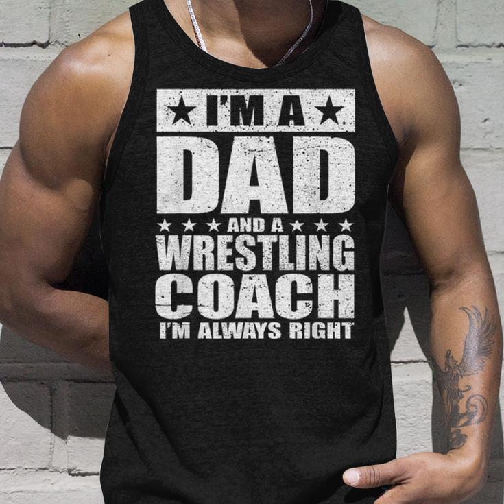 Dad Wrestling Coach Coaches Fathers Day S Gift Unisex Tank Top Gifts for Him