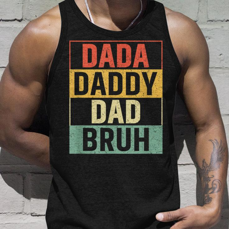 Dada Daddy Dad Bruh Funny Fathers Day Gag Gift 2023 Unisex Tank Top Gifts for Him