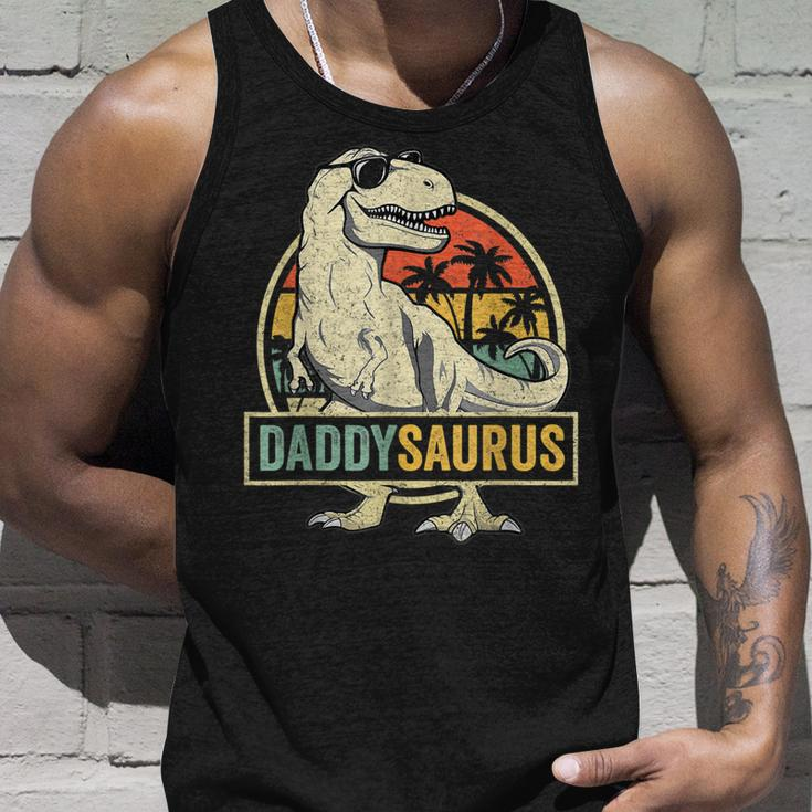 Daddy SaurusRex Dinosaur Men Daddysaurus Matching Tank Top Gifts for Him