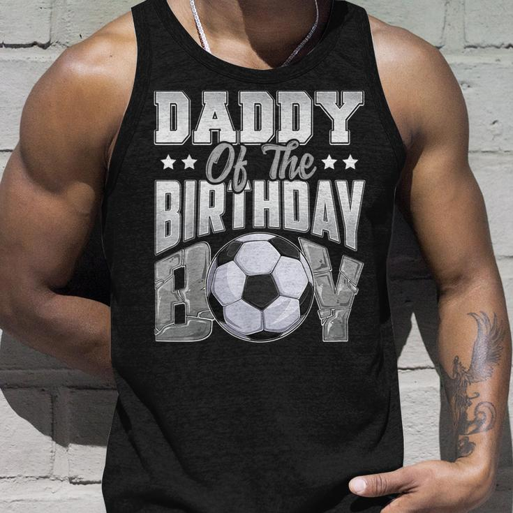 Daddy Soccer Birthday Boy Family Baller B-Day Party Unisex Tank Top Gifts for Him