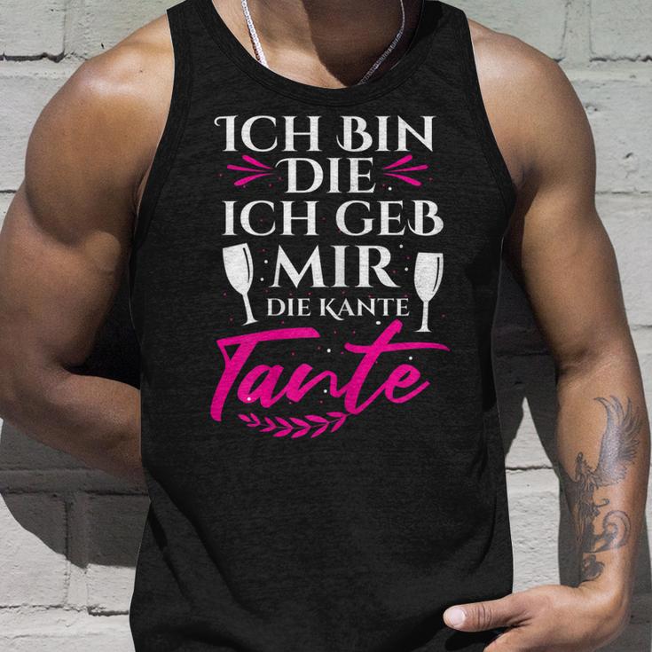 Damen Party Mädels Ich Bin Die Ich Geb Mir Die Kante Tante Tank Top Geschenke für Ihn