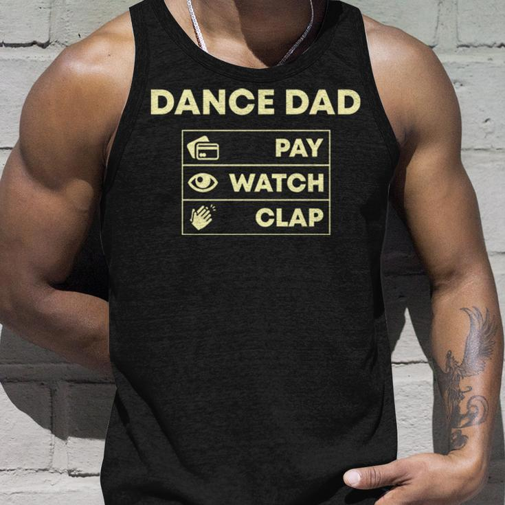 Dance Dad Pay Watch Clap Unisex Tank Top Gifts for Him