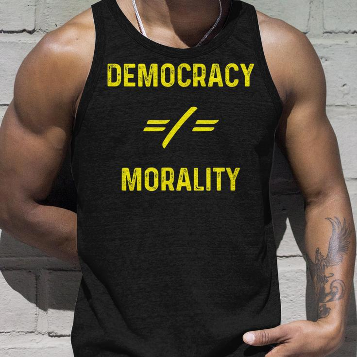 Democracy Morality Libertarian Conservative Ancap Freedom Unisex Tank Top Gifts for Him