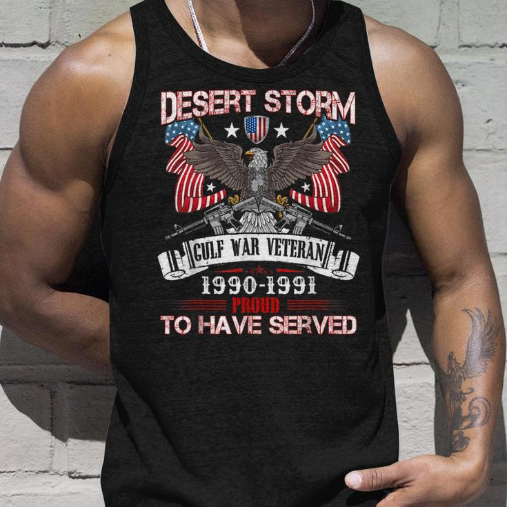Desert Storm Veteran Proud United States Army Veteran Unisex Tank Top Gifts for Him