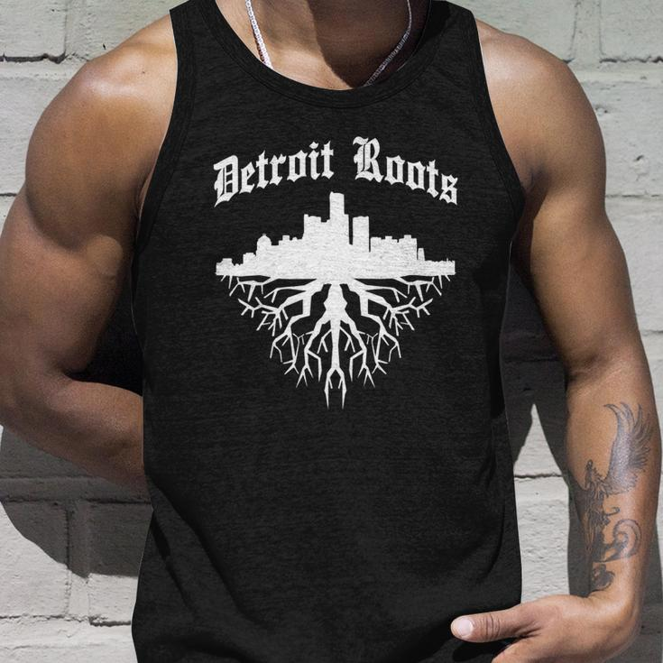 Detroit Roots Gift Men Women Tank Top Graphic Print Unisex Gifts for Him