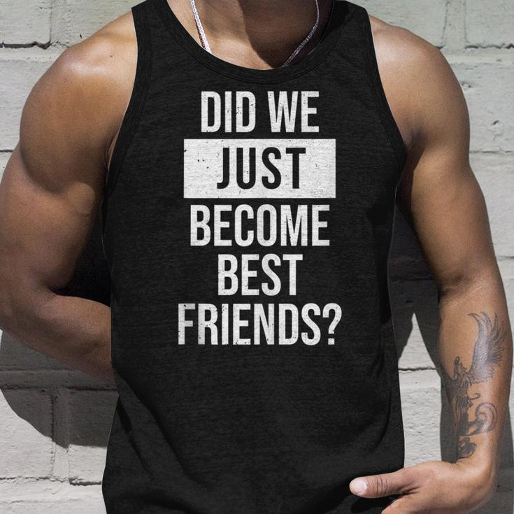 Did We Become Best Friend Yup Dad Baby Matching Fathers Day Unisex Tank Top Gifts for Him