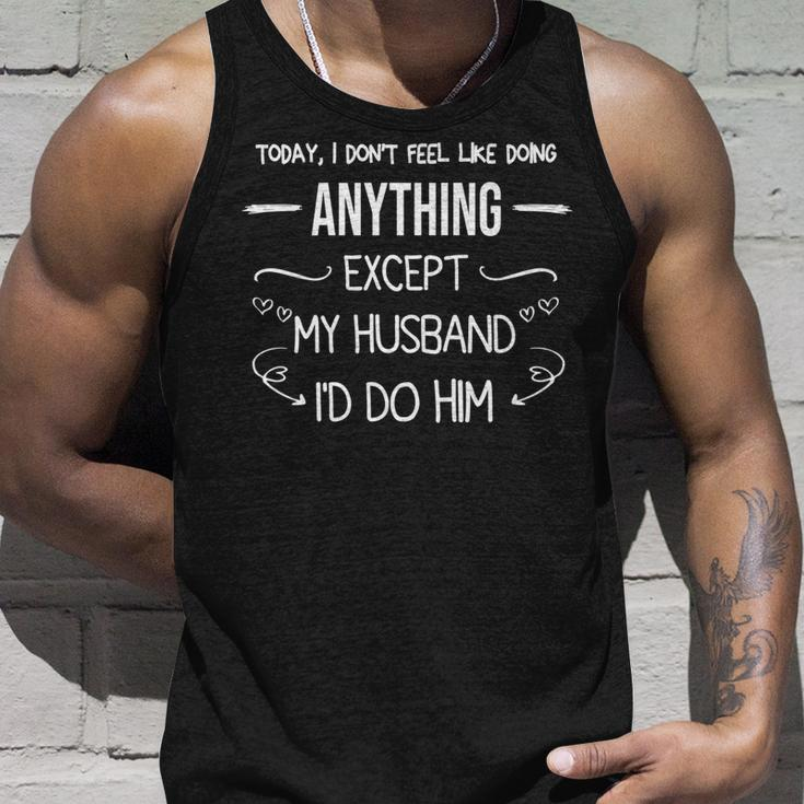 Doing Anything Except My Husband Married Gifts Couple Unisex Tank Top Gifts for Him