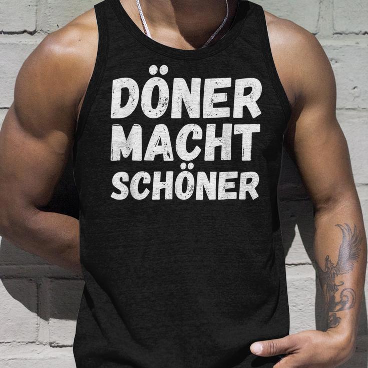 Döner Macht Schöner Kebab Dönerverkäufer Imbiss Tank Top Geschenke für Ihn