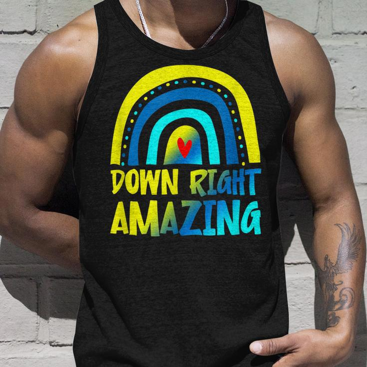 Down Right Amazing Down Syndrome Awareness Unisex Tank Top Gifts for Him