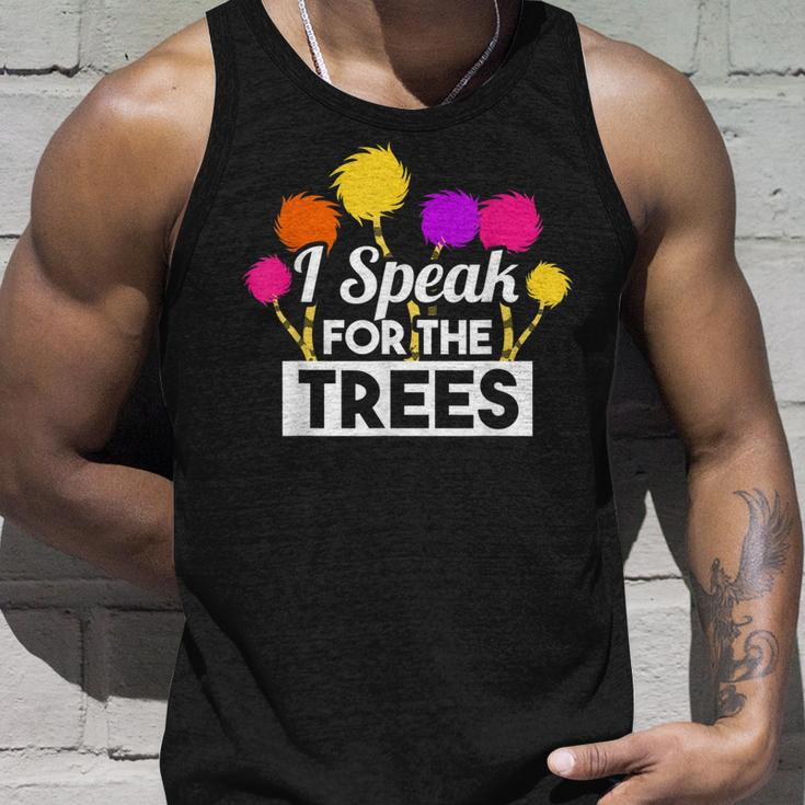 Earth Day Speak For The Trees Design Nature Lover Unisex Tank Top Gifts for Him