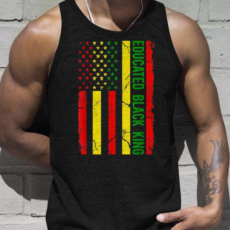 Educated Black King African American Melanin Black History V3 Unisex Tank Top Gifts for Him