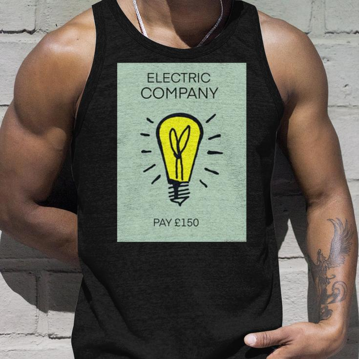 Electric Company Monopoly Unisex Tank Top Gifts for Him