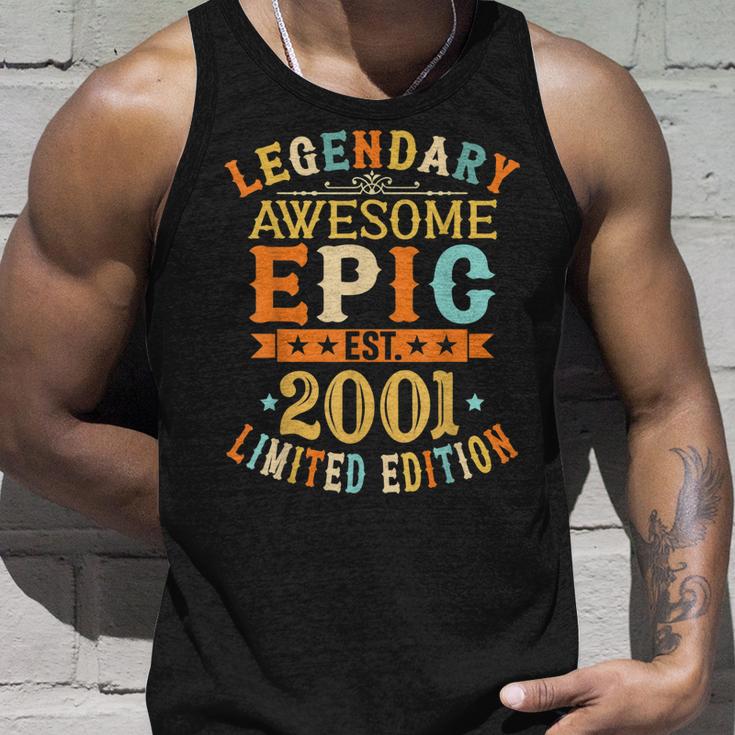 Est 2001 Limited Edition 21. Geburtstag Unisex TankTop, Jubiläums-Design Geschenke für Ihn