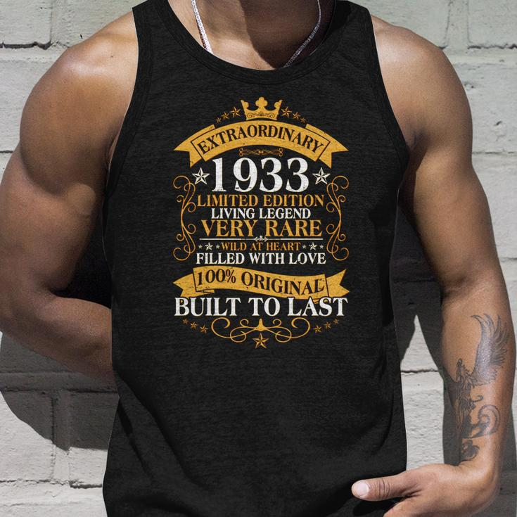 Extraordinary 1933 Limited Edition Built To Last 90Th Birthday Unisex Tank Top Gifts for Him