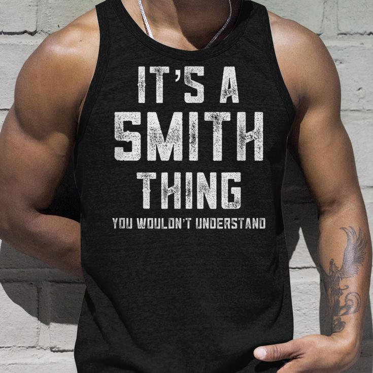 Family Name Gifts Its A Smith Thing Family Reunion Favors Unisex Tank Top Gifts for Him