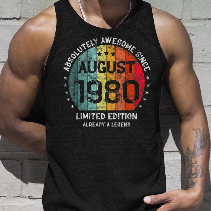 Fantastisch Seit August 1980 Männer Frauen Geburtstag Tank Top Geschenke für Ihn