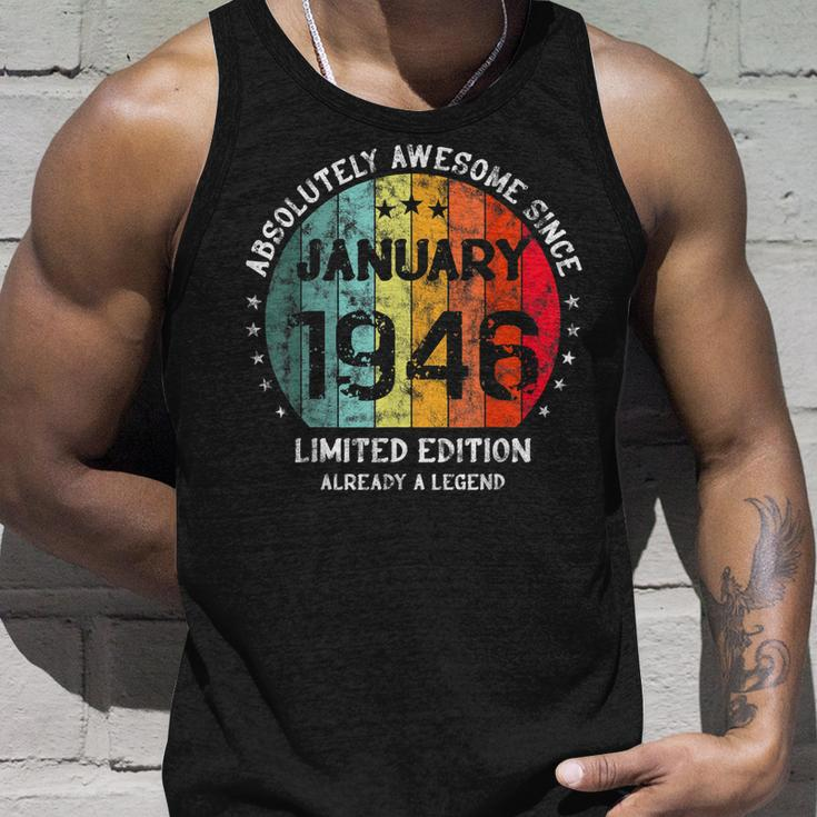 Fantastisch Seit Januar 1946 Männer Frauen Geburtstag Tank Top Geschenke für Ihn